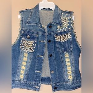 ADORABLE GIRLS PERAL JEAN VEST